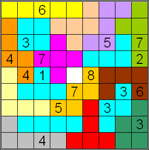 sudoku met som van drietallen